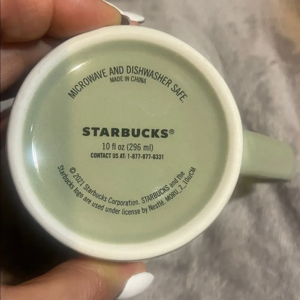 Starbucks Light Green Candle Design Mug 2021